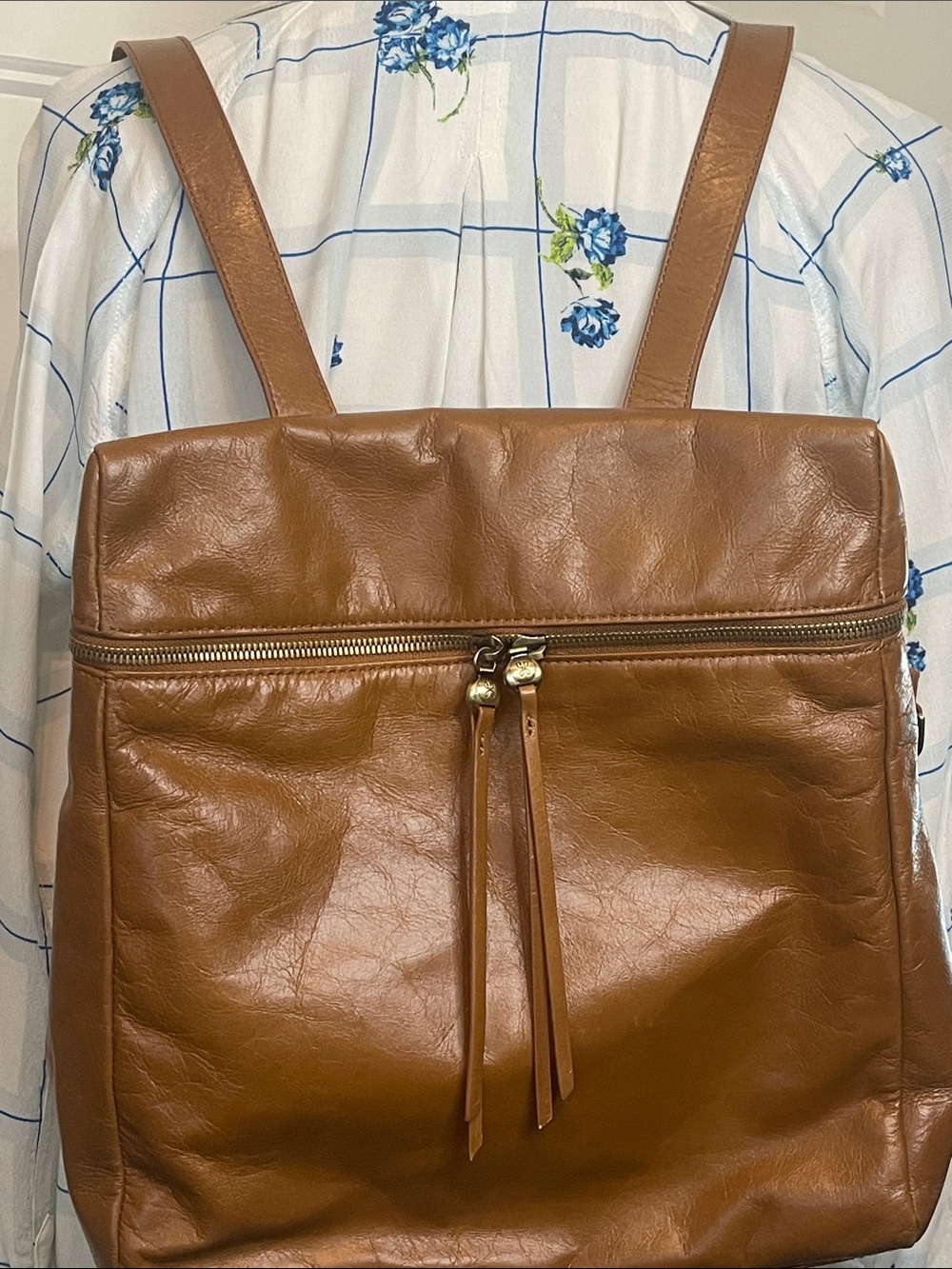 HOBO Brown Leather Backpack
